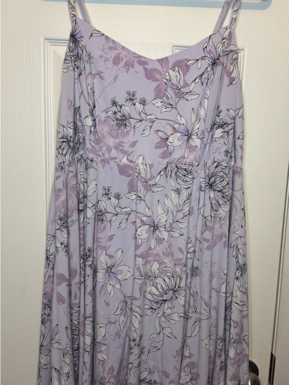 Torrid Lilac Floral Slip Midi Dress